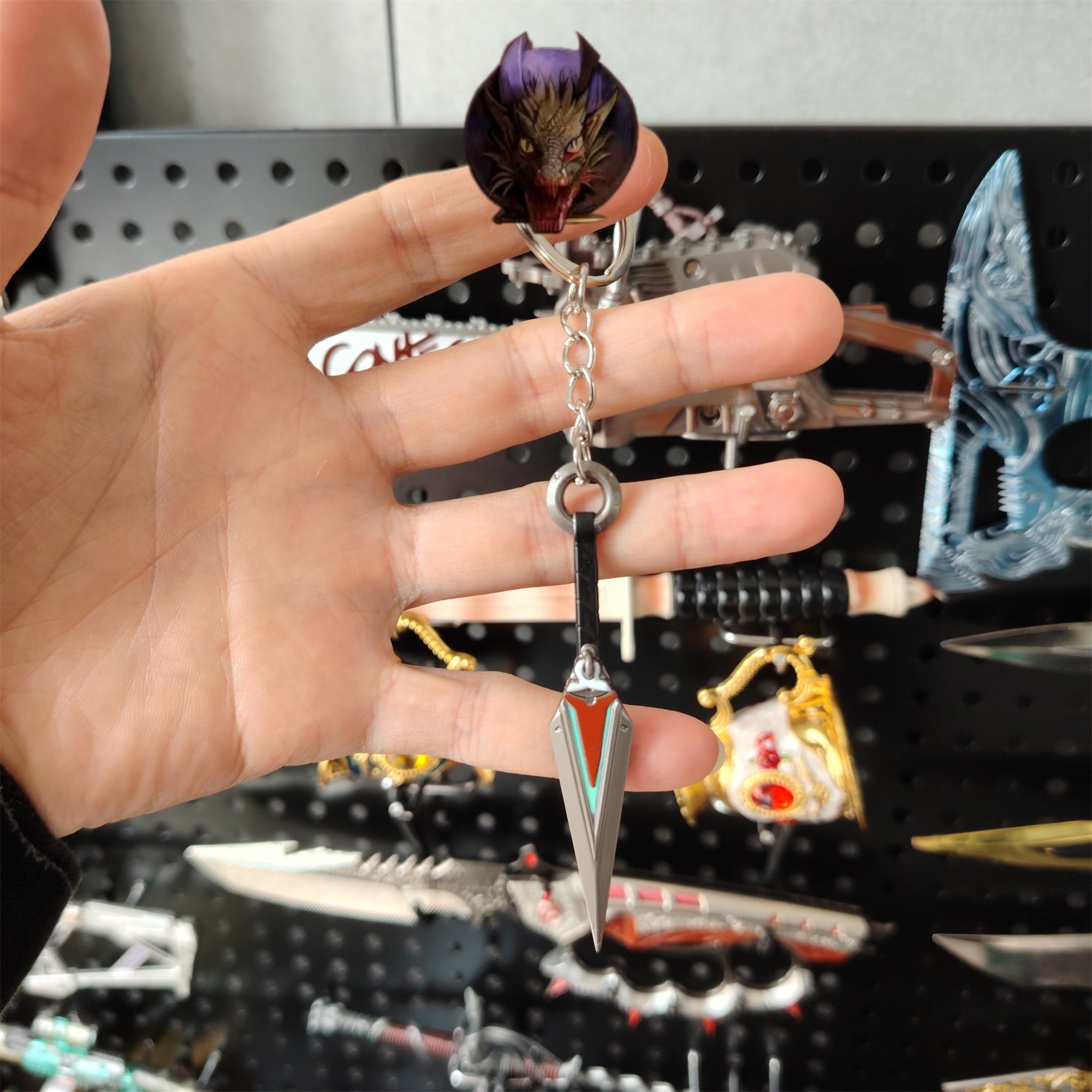 OW2 Kiriko Kunai 8CM Metal Keychain