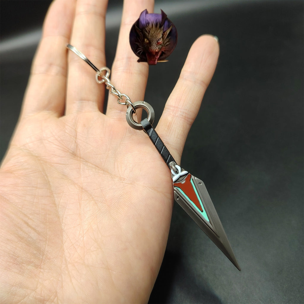 OW2 Kiriko Kunai 8CM Metal Keychain