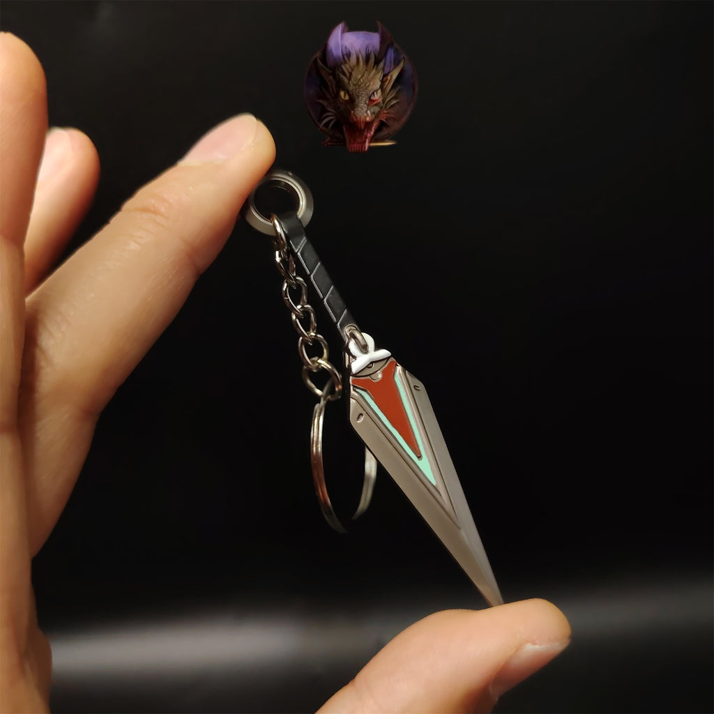 OW2 Kiriko Kunai 8CM Metal Keychain