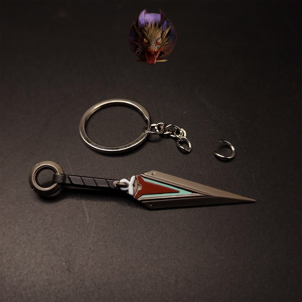 OW2 Kiriko Kunai 8CM Metal Keychain