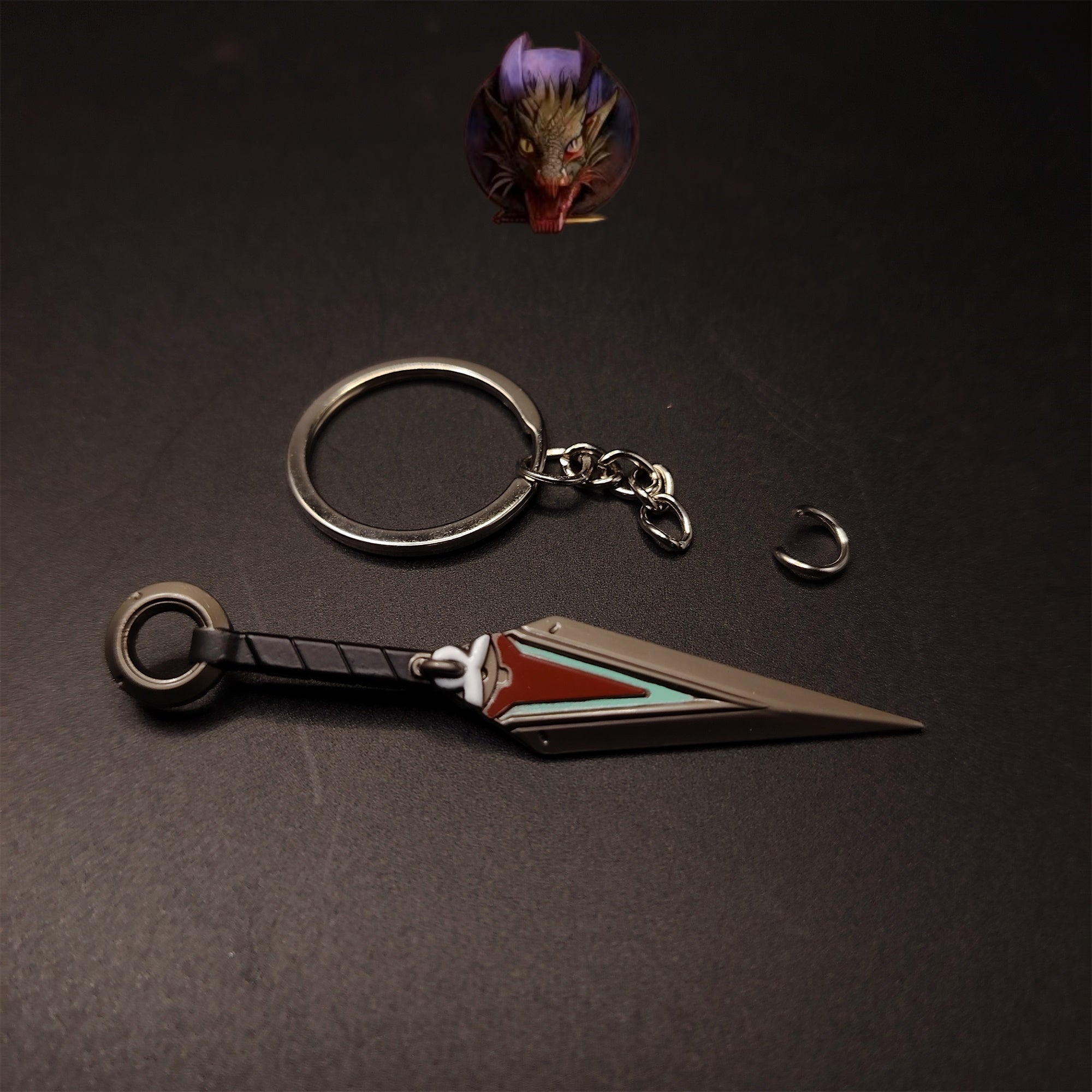 OW2 Kiriko Kunai 8CM Metal Keychain