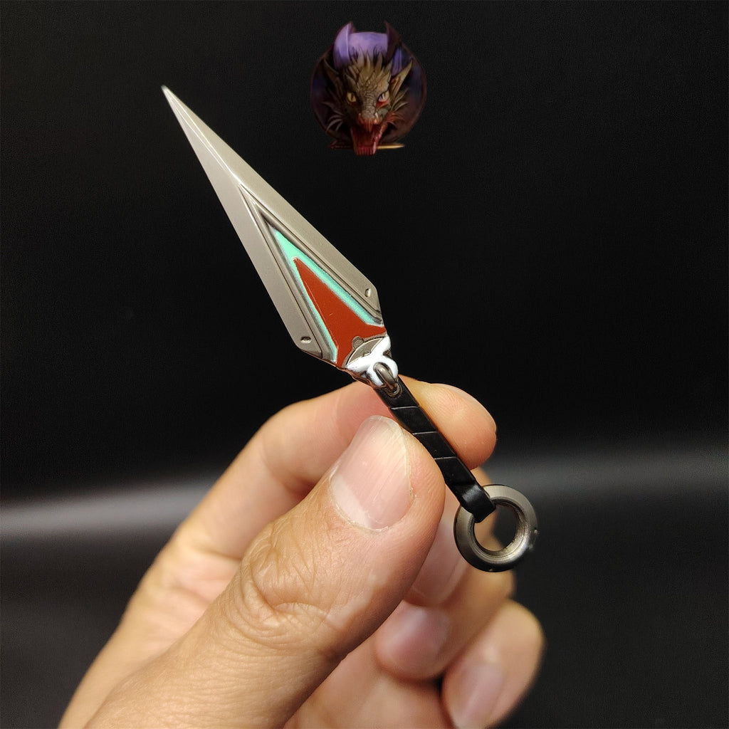 OW2 Kiriko Kunai 8CM Metal Keychain