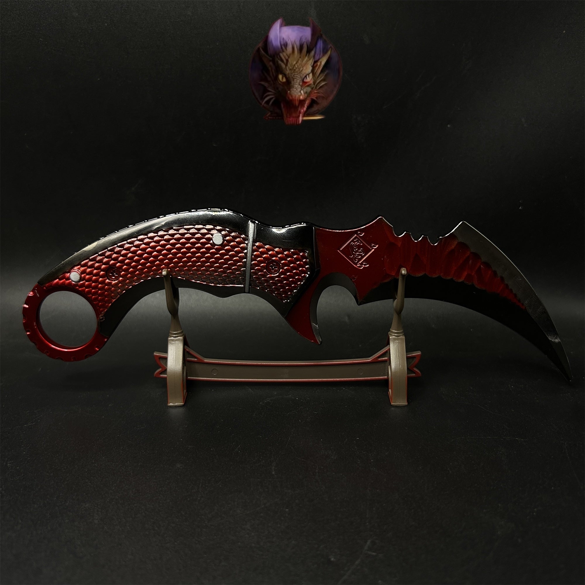 Delta Force Game Red Owl Scarecrow Karambit Blunt Metal Replica