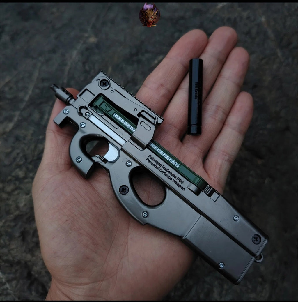 Mini P90 Submachine Alloy Small Gun Model
