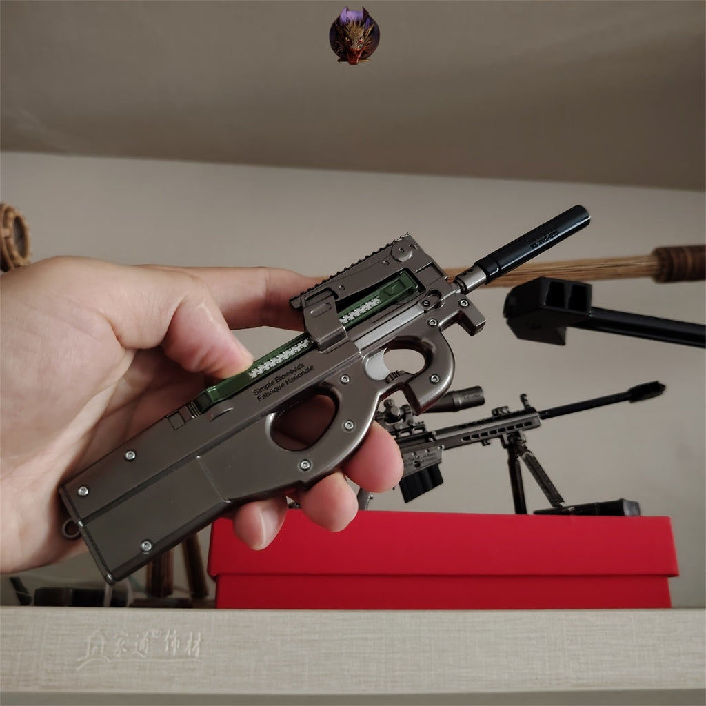 Mini P90 Submachine Alloy Small Gun Model