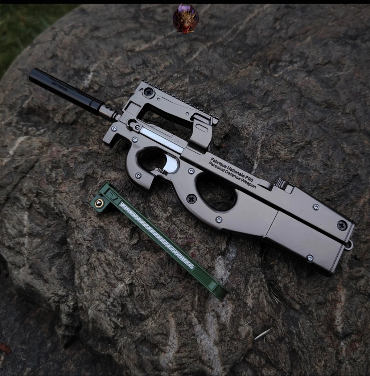 Mini P90 Submachine Alloy Small Gun Model
