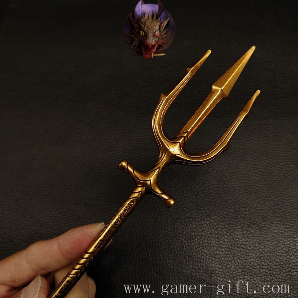 Poseidon Trident Miniature 28.5CM Metal Replica
