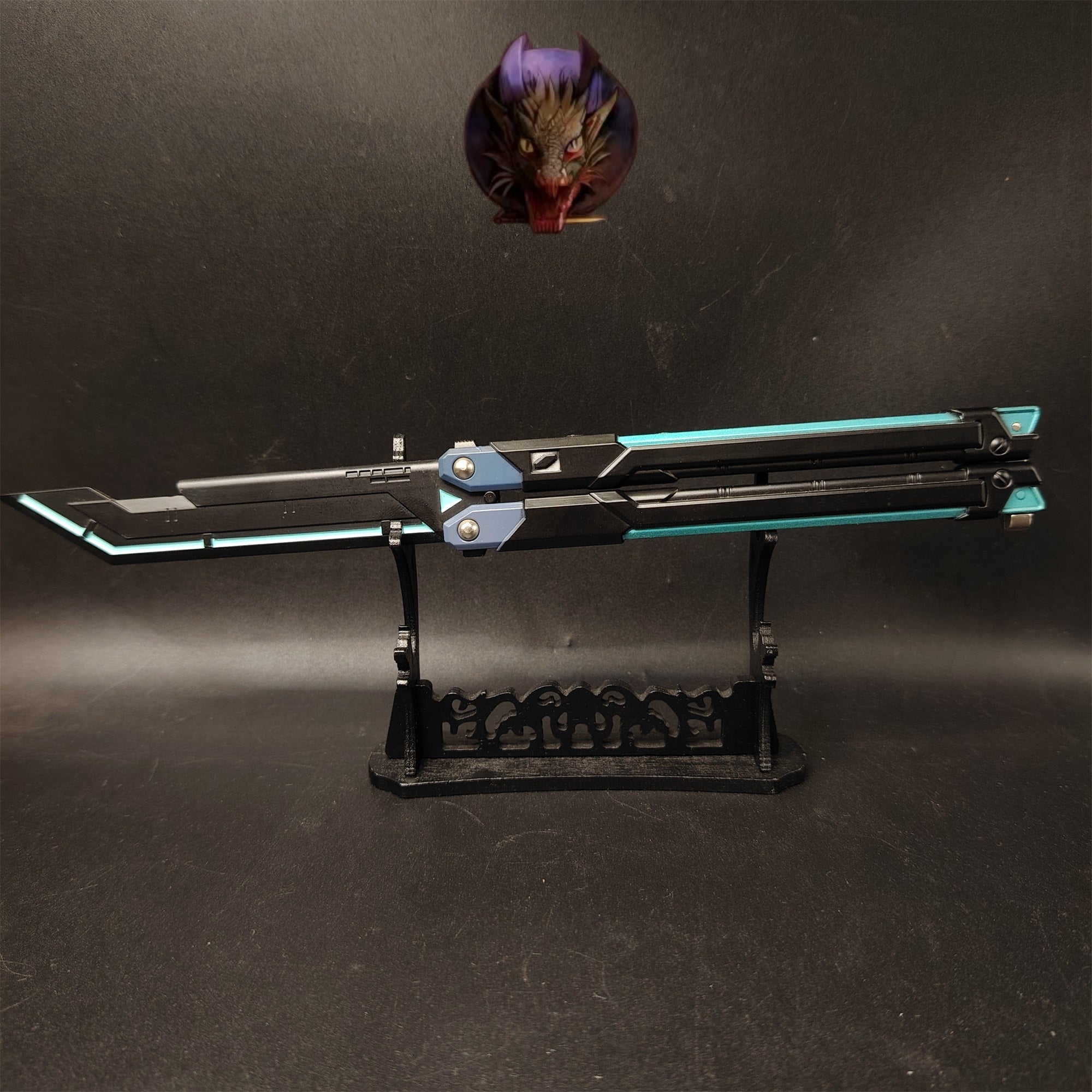 Val Blue RGX Butterfly Knife Blunt Blade Metal Replica