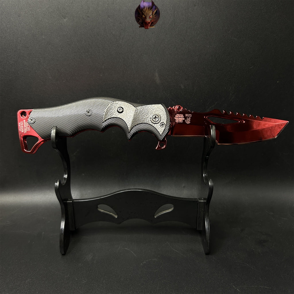 Arena Breakout Game Red Kite Combat Knife Blunt Metal Replica