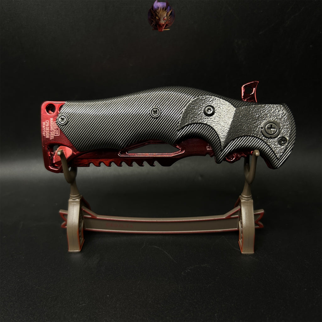 Arena Breakout Game Red Kite Combat Knife Blunt Metal Replica