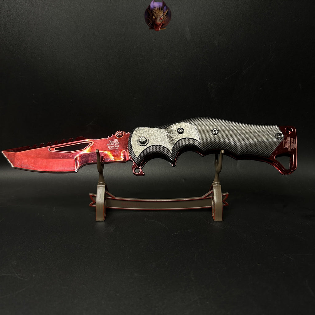 Arena Breakout Game Red Kite Combat Knife Blunt Metal Replica