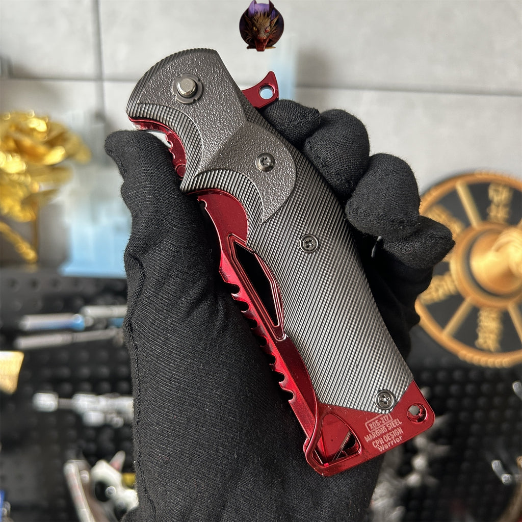 Arena Breakout Game Red Kite Combat Knife Blunt Metal Replica