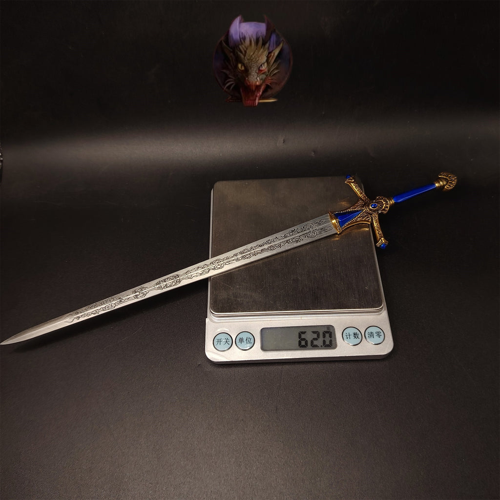 E Ring Twin Moon Knight Rellana Sword Metal Replica 2 Options