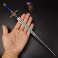 E Ring Twin Moon Knight Rellana Sword Metal Replica 2 Options