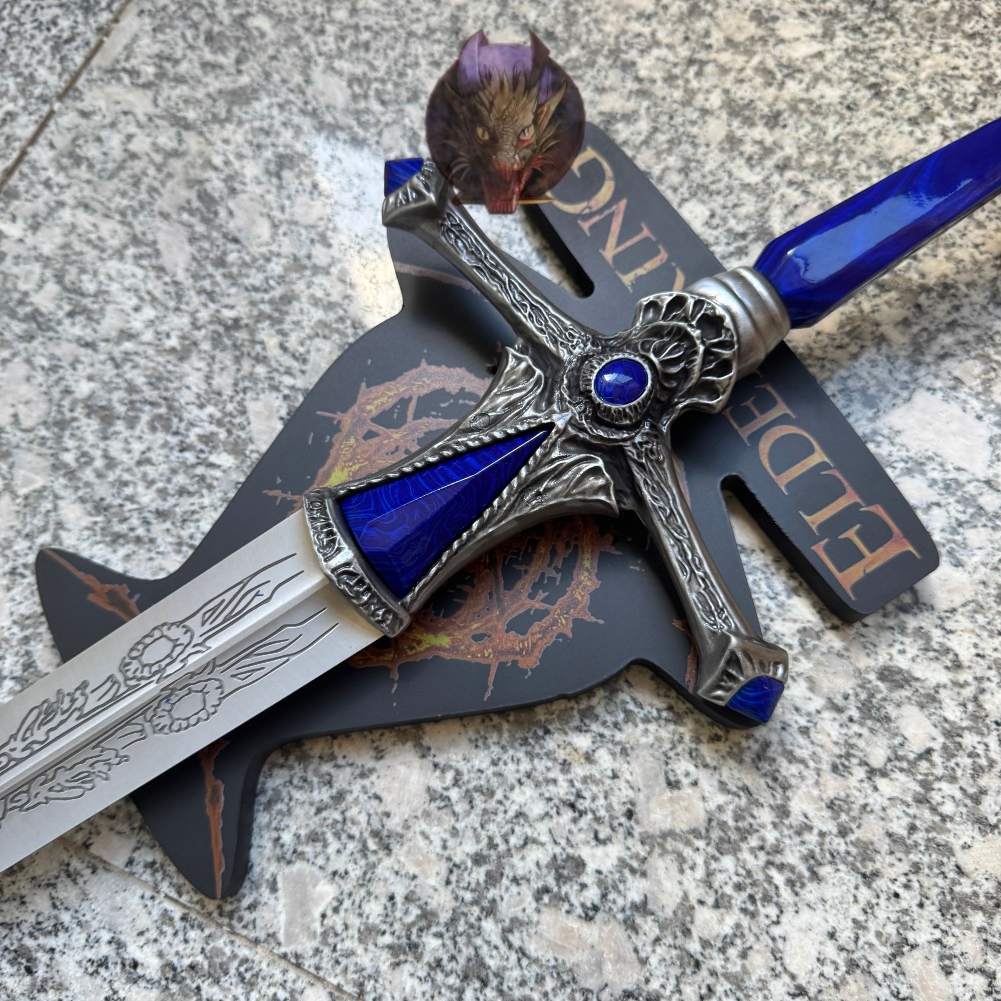 Life-size Twin Moon Knight Rellana Sword Steel Replica 2 Options