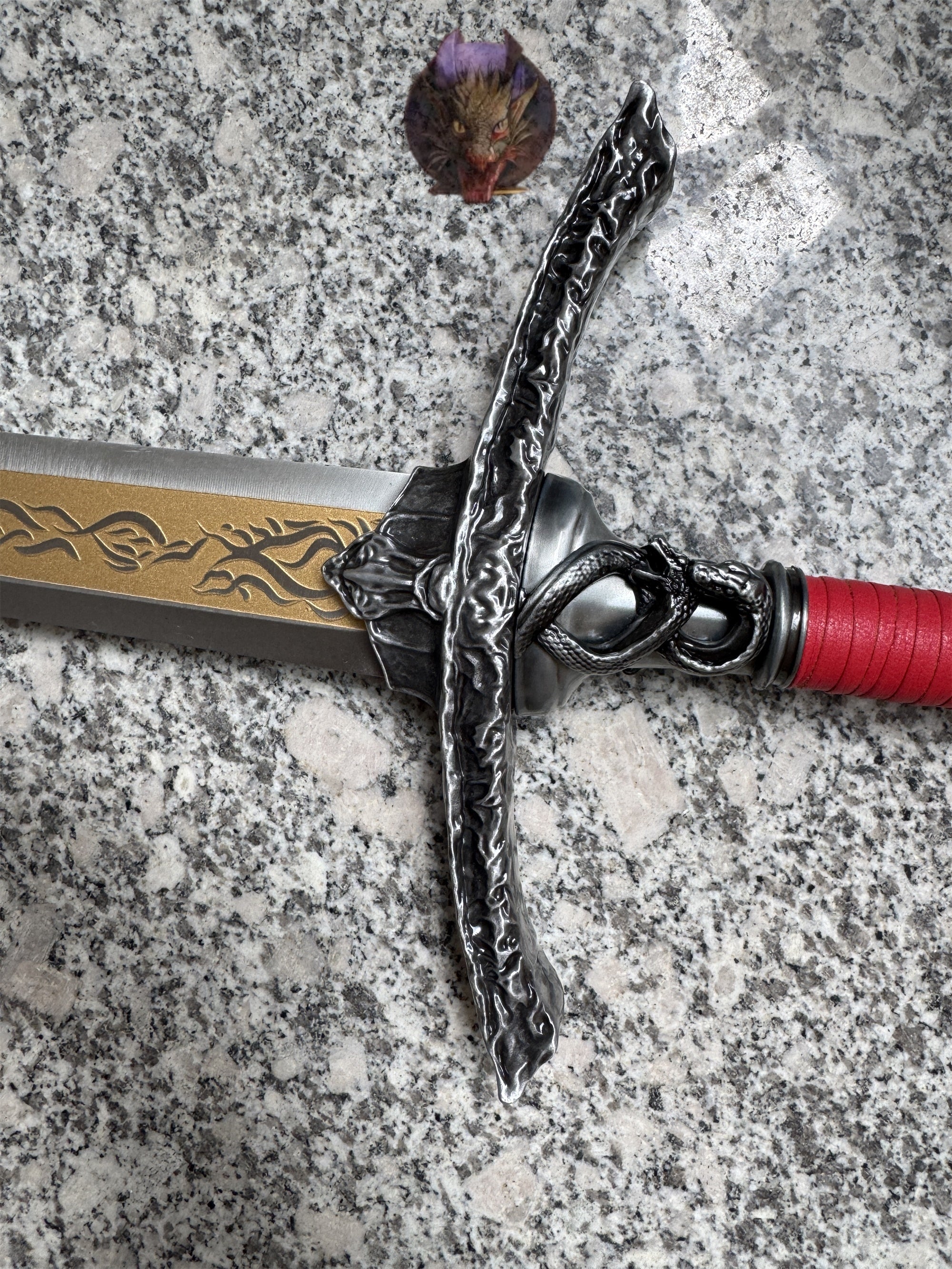 Life-size Twin Moon Knight Rellana Sword Steel Replica 2 Options