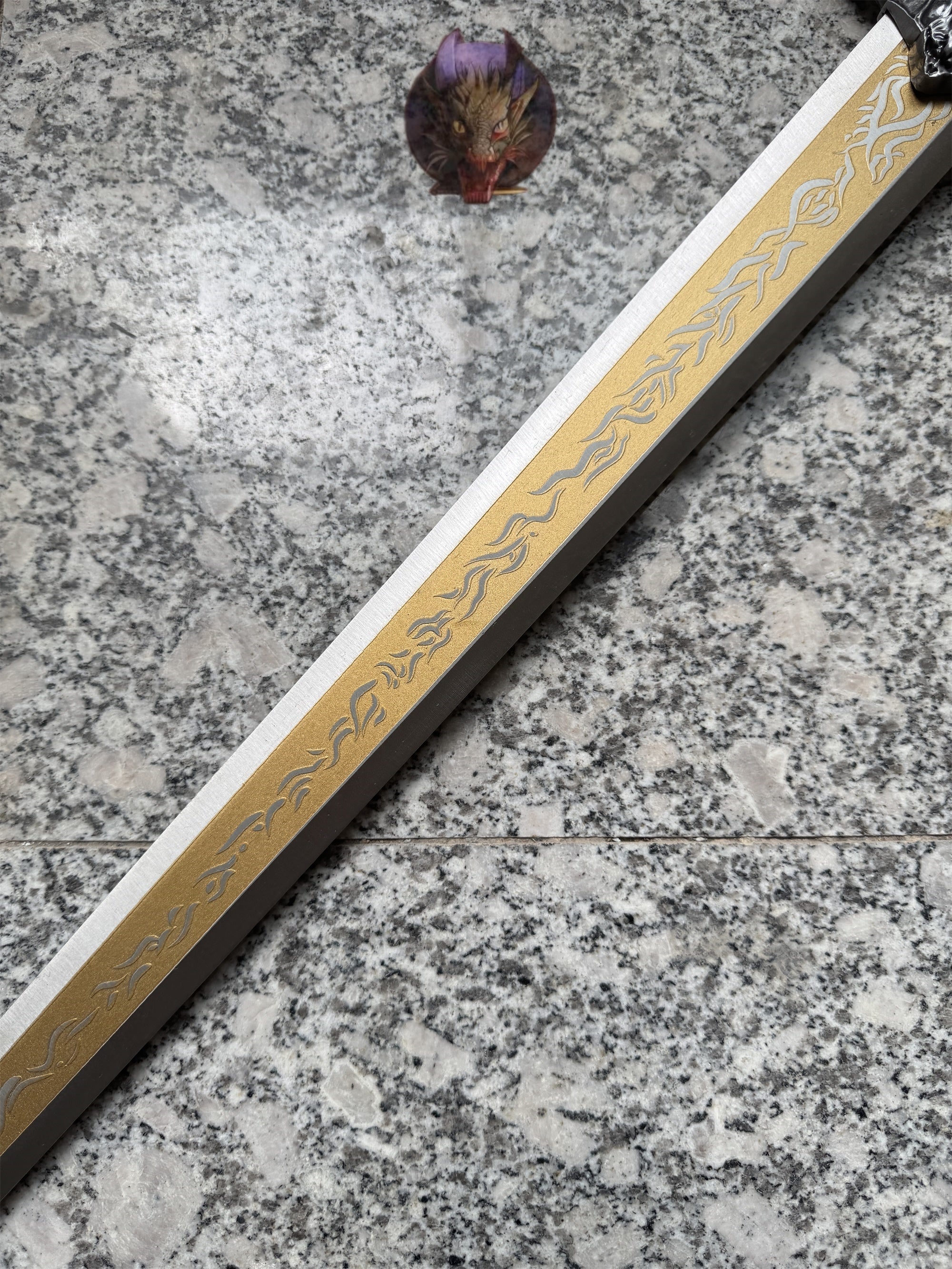 Life-size Twin Moon Knight Rellana Sword Steel Replica 2 Options