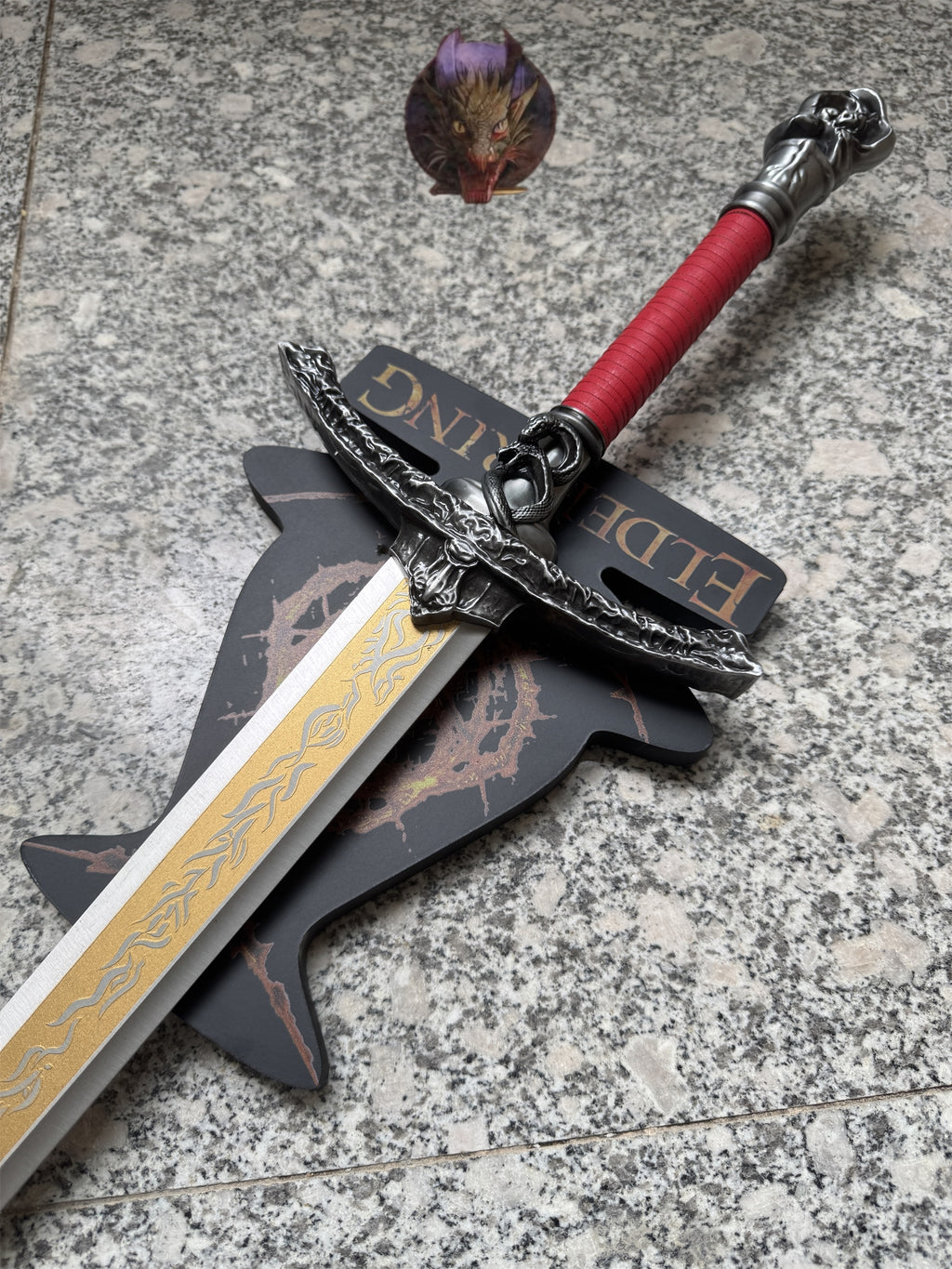 Life-size Twin Moon Knight Rellana Sword Steel Replica 2 Options