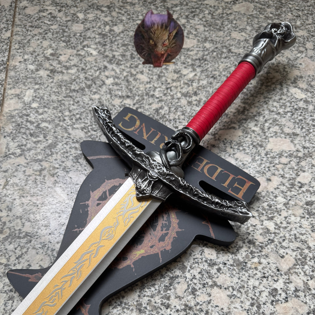 Life-size Twin Moon Knight Rellana Sword Steel Replica 2 Options