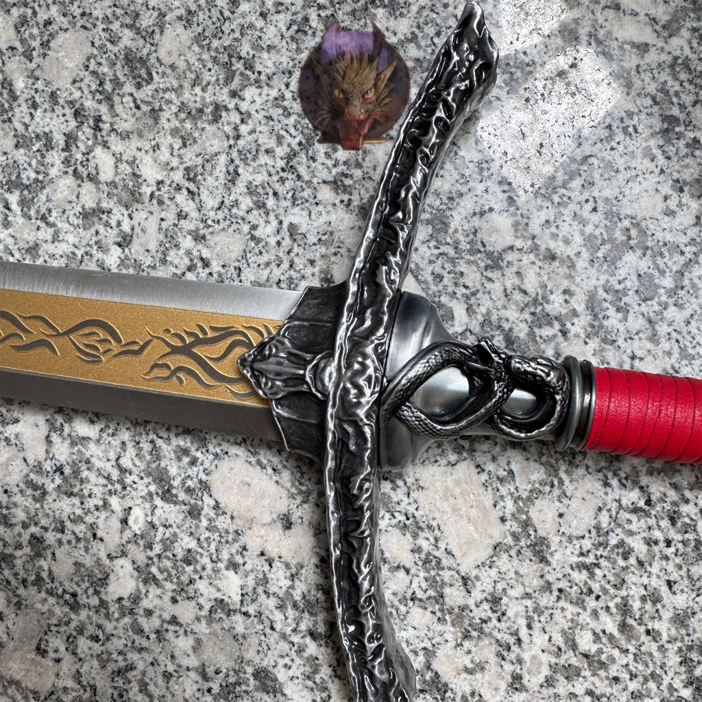 Life-size Twin Moon Knight Rellana Sword Steel Replica 2 Options