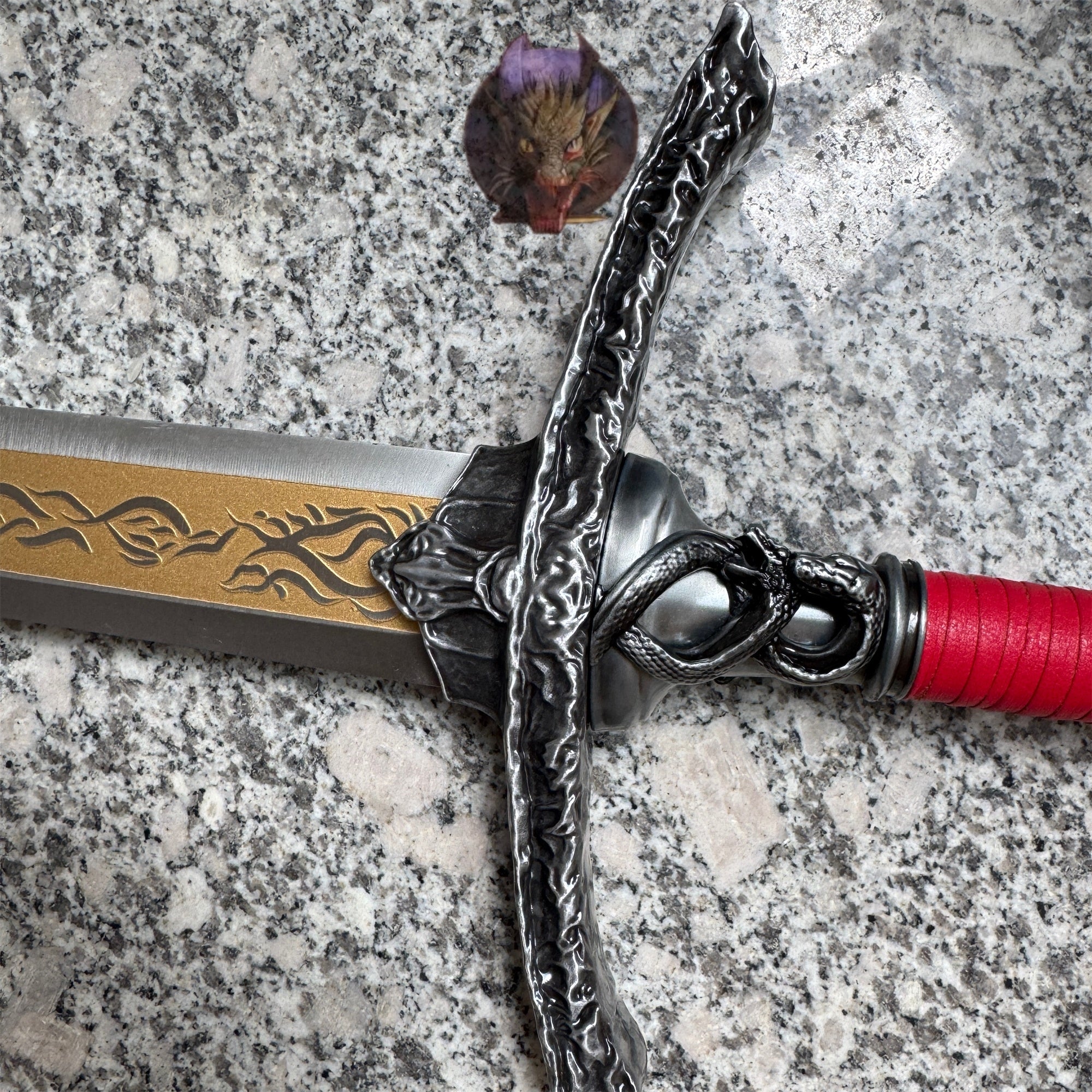 Life-size Twin Moon Knight Rellana Sword Steel Replica 2 Options