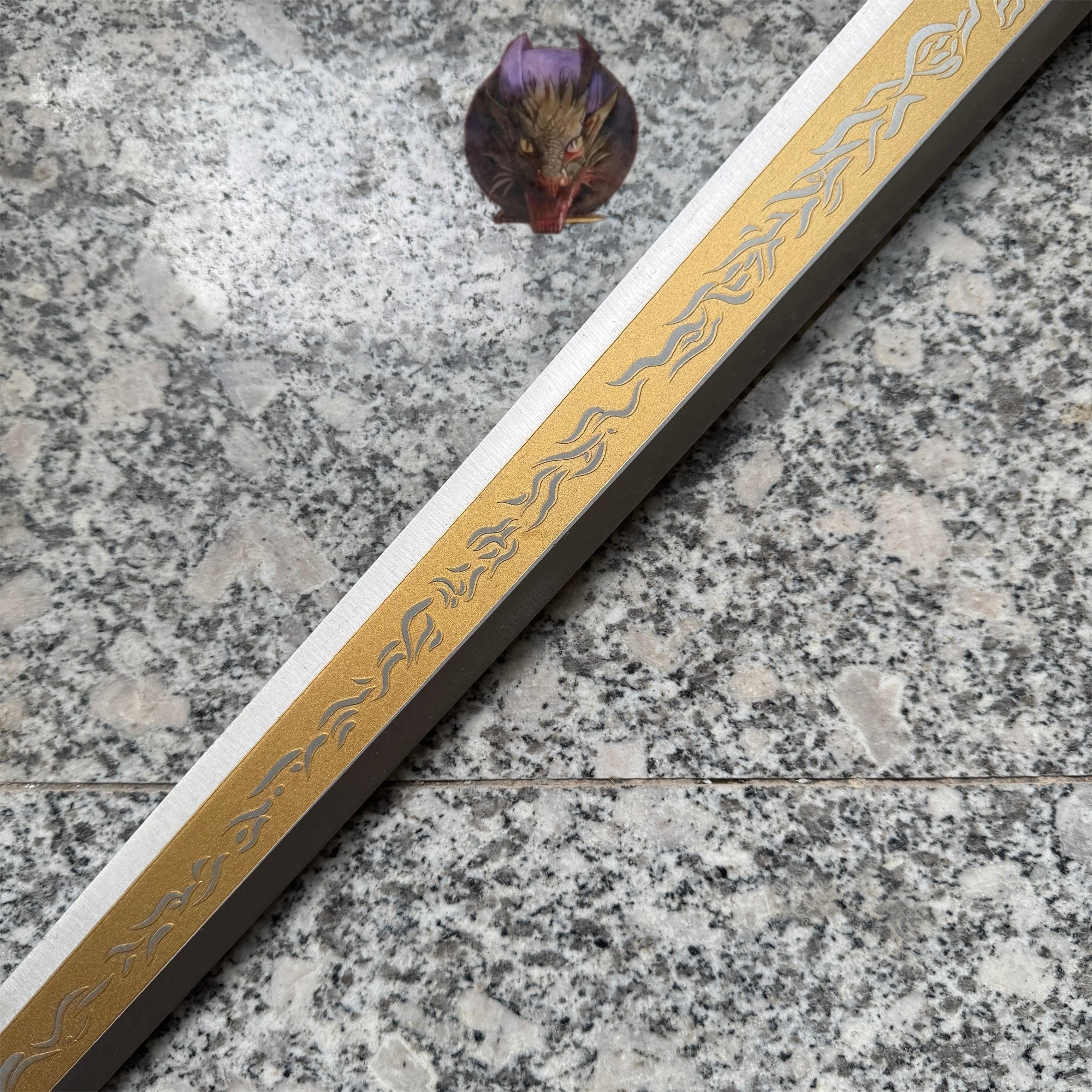 Life-size Twin Moon Knight Rellana Sword Steel Replica 2 Options