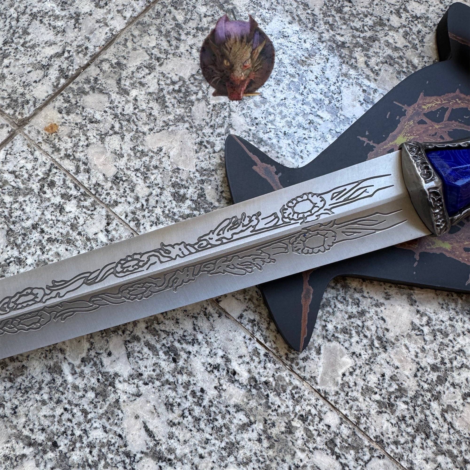 Life-size Twin Moon Knight Rellana Sword Steel Replica 2 Options