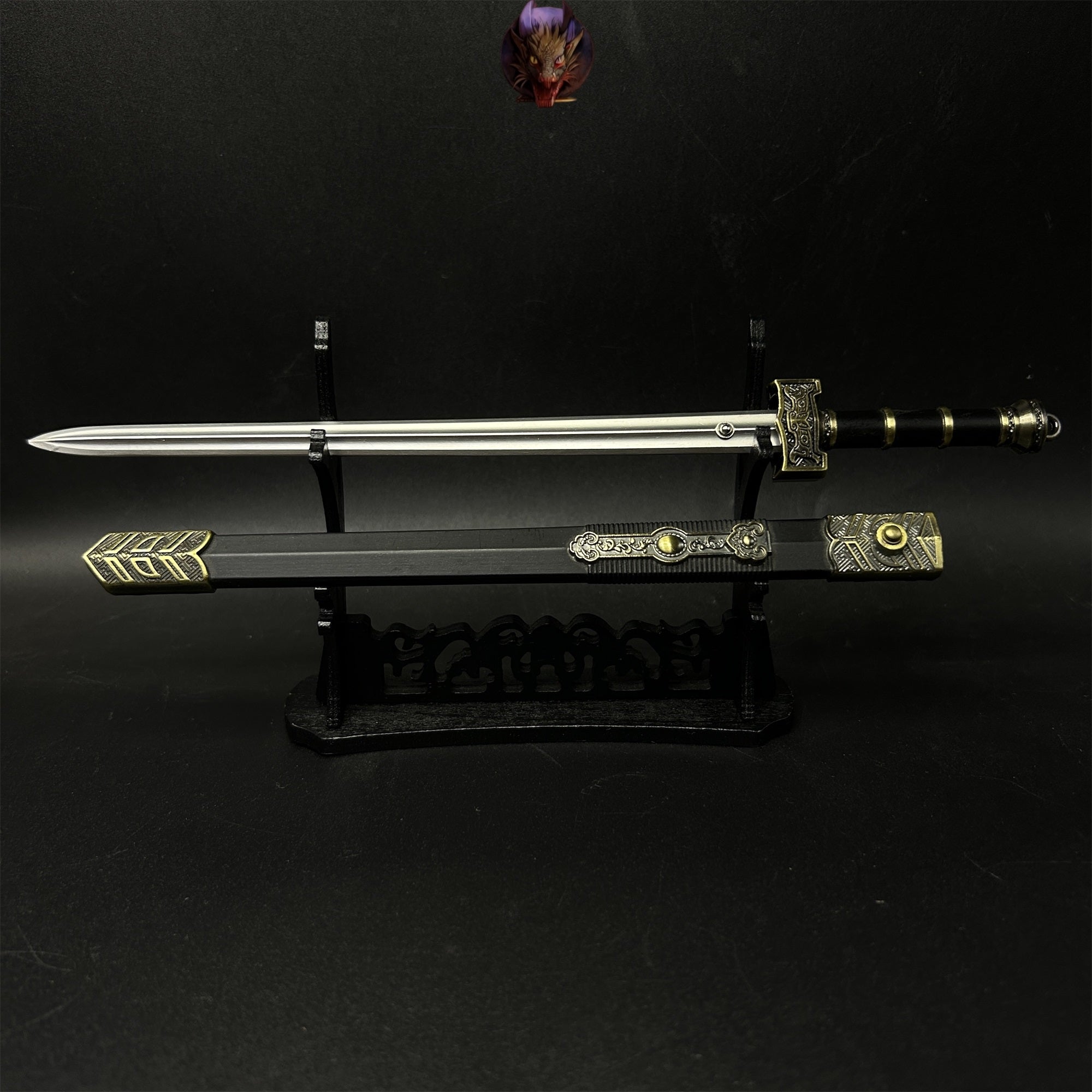 Metal Ancient Chinese Qin King Ruyi Sword 8.7''Replica