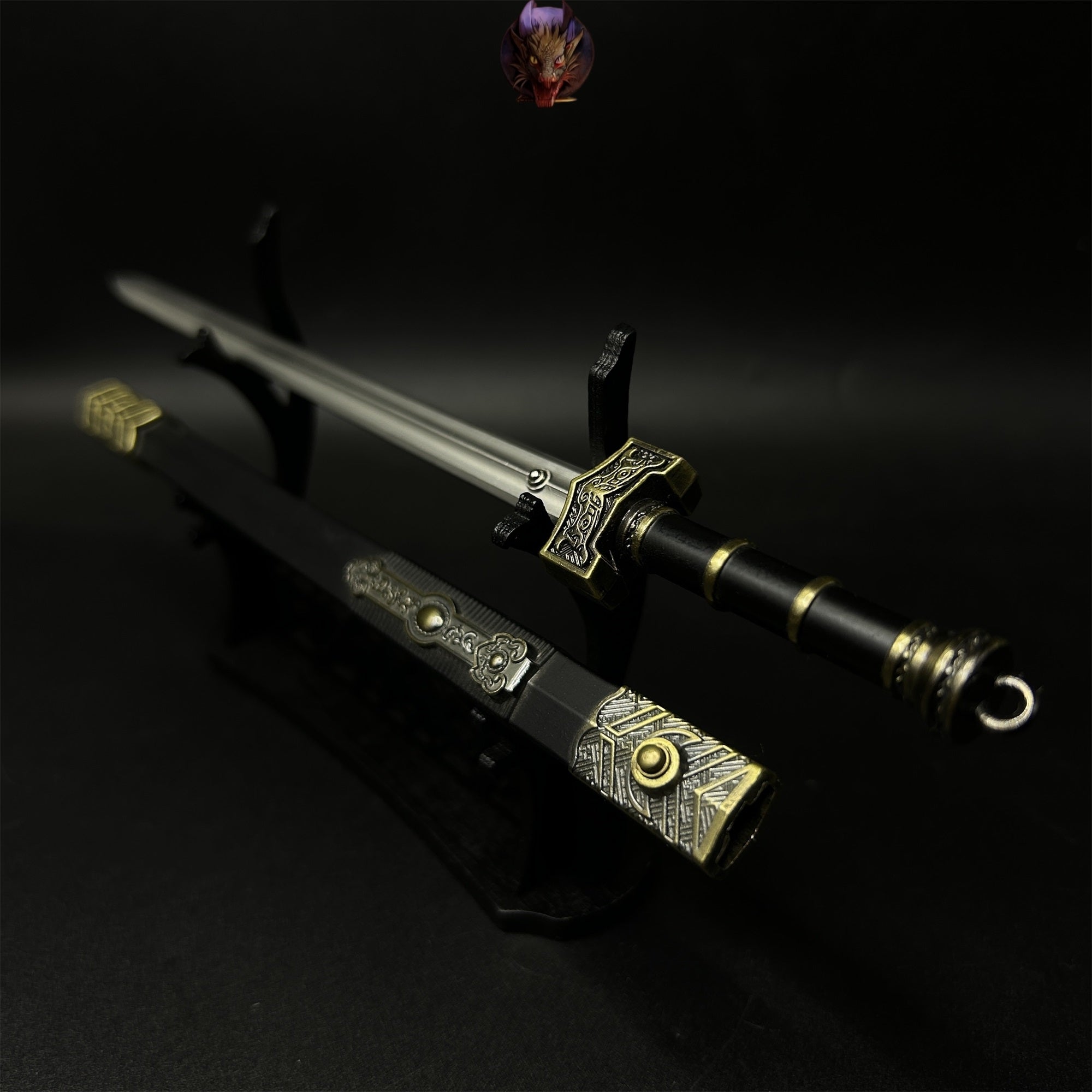 Metal Ancient Chinese Qin King Ruyi Sword 8.7''Replica