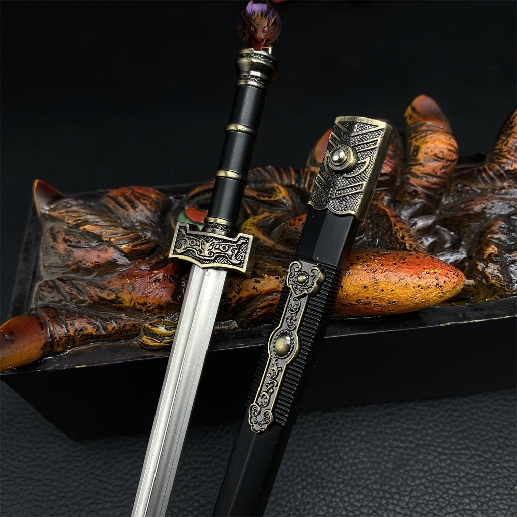 Metal Ancient Chinese Qin King Ruyi Sword 8.7''Replica USA Stock