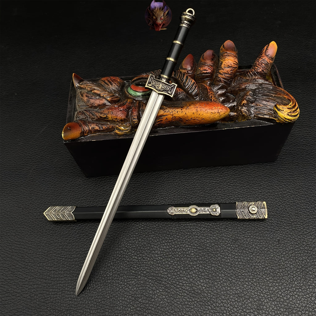 Metal Ancient Chinese Qin King Ruyi Sword 8.7''Replica USA Stock