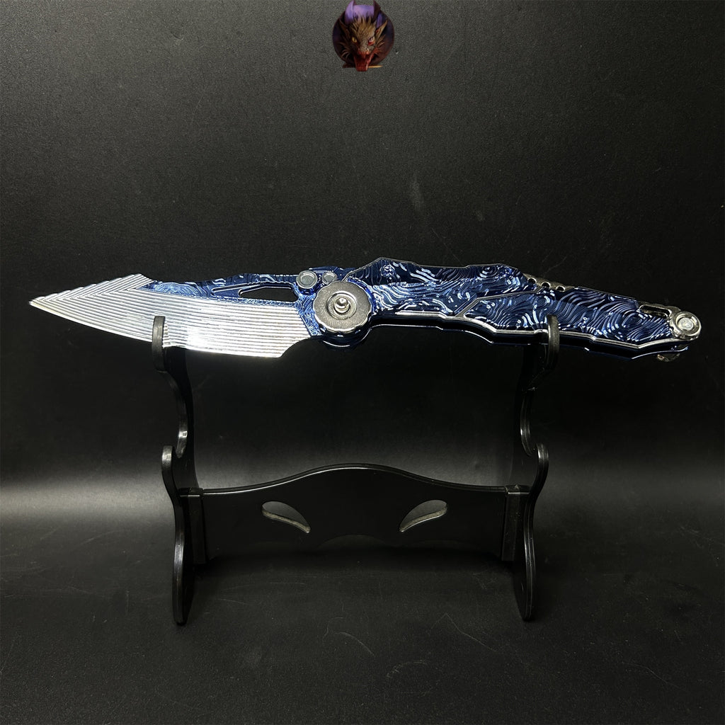 Arena Breakout Game S07 Folding Knife Blunt Metal Replica Gift