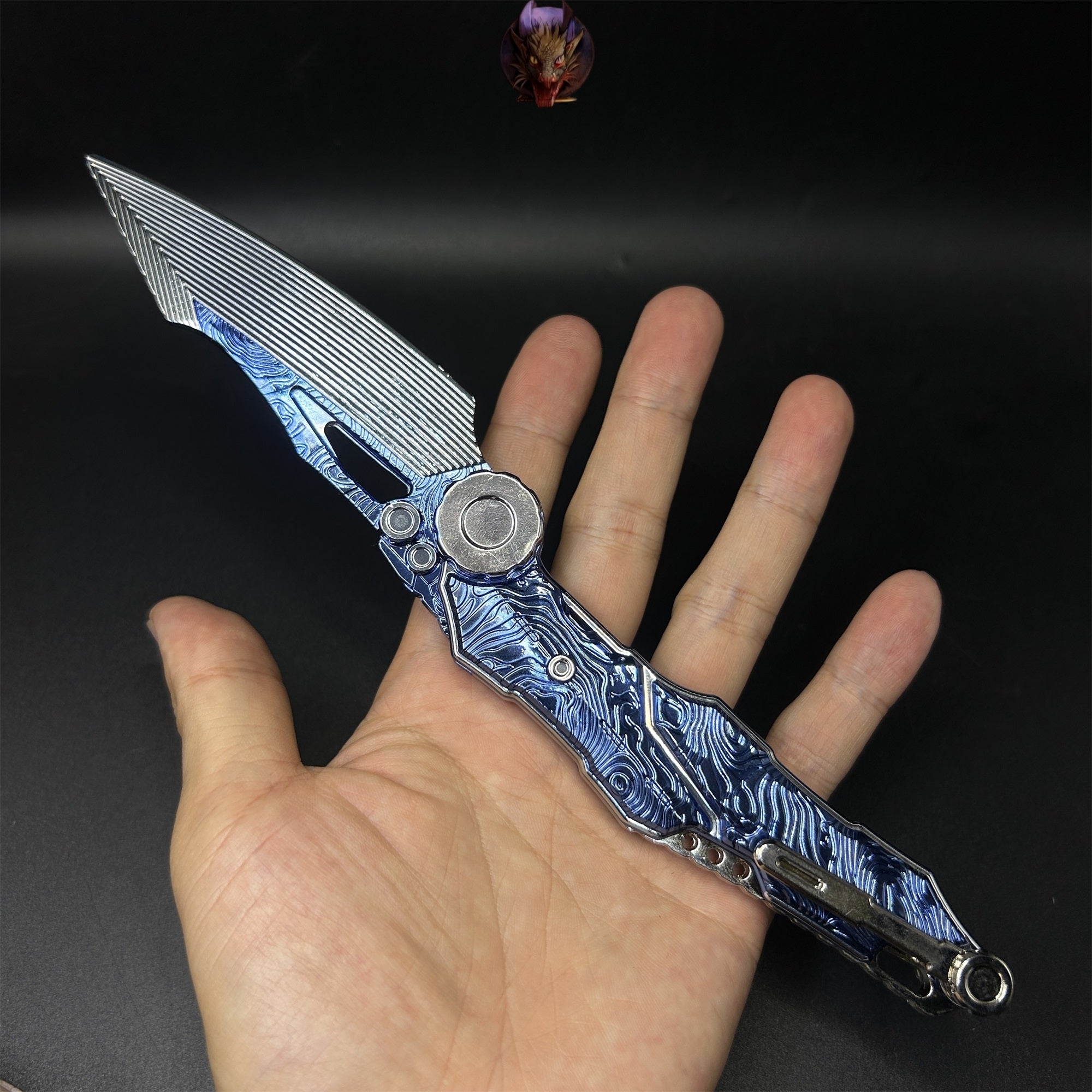 Arena Breakout Game S07 Folding Knife Blunt Metal Replica Gift