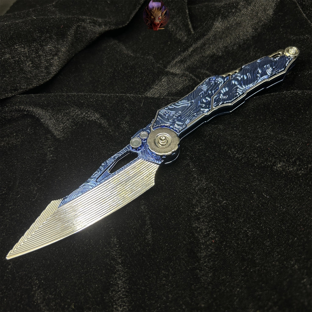 Arena Breakout Game S07 Folding Knife Blunt Metal Replica Gift