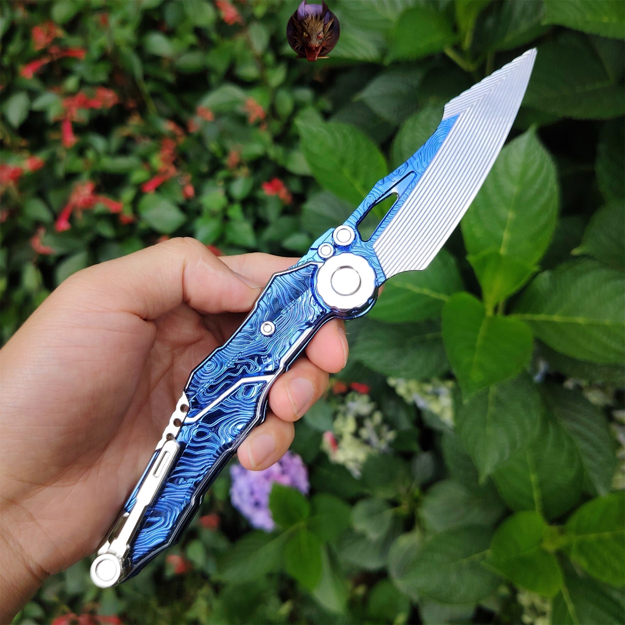 Arena Breakout Game S07 Folding Knife Blunt Metal Replica Gift