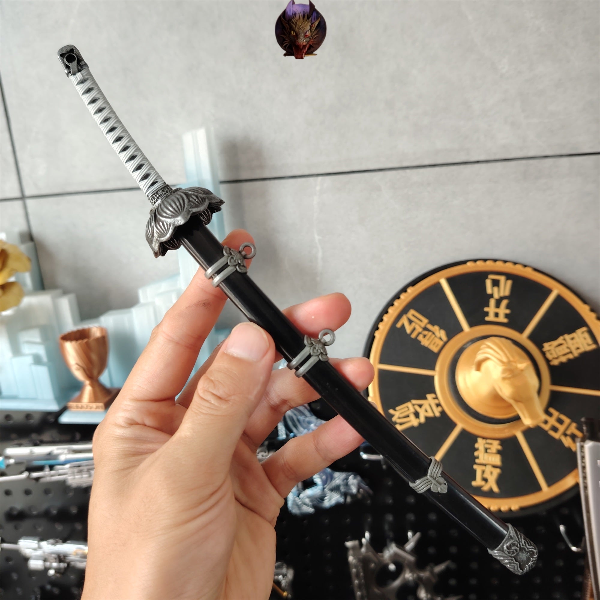 Black Mortal Blade Blunt Metal Replica 26CM Collection
