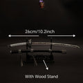Black Mortal Blade Blunt Metal Replica 26CM Collection