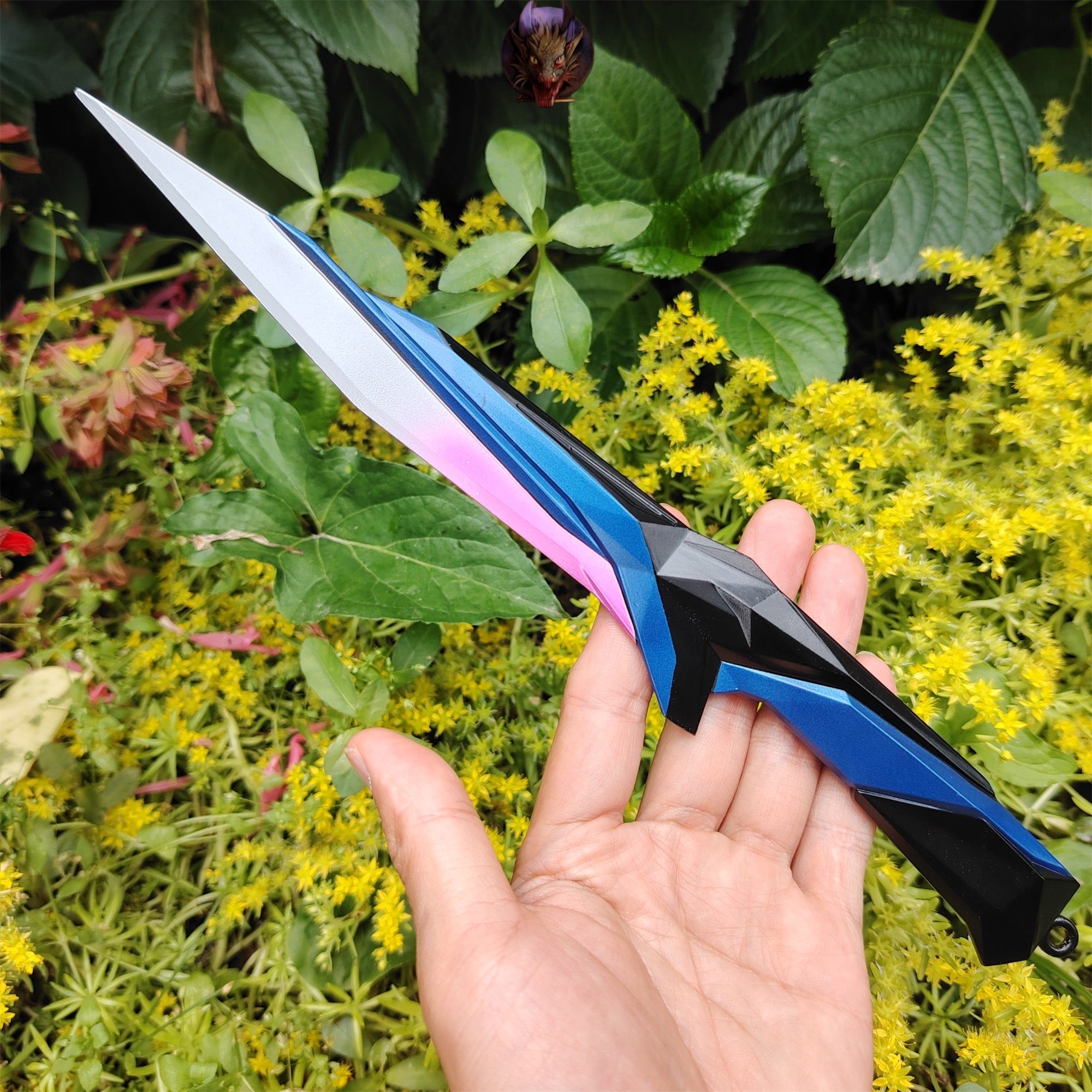 Val Game Singularity Knife Metal Replica Desk Display Art