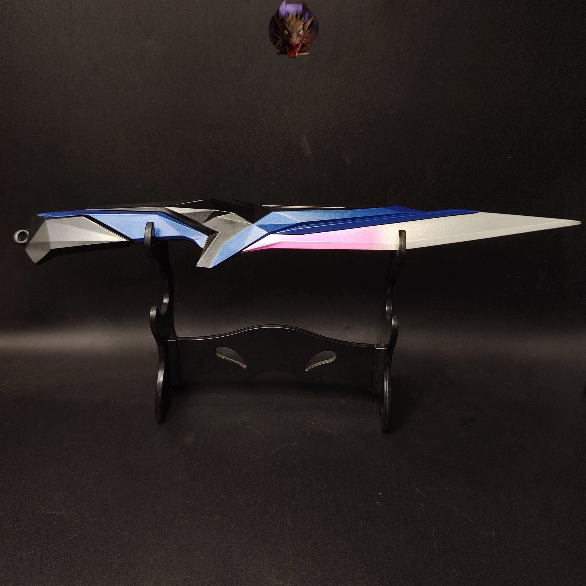 Val Game Singularity Knife Metal Replica Desk Display Art