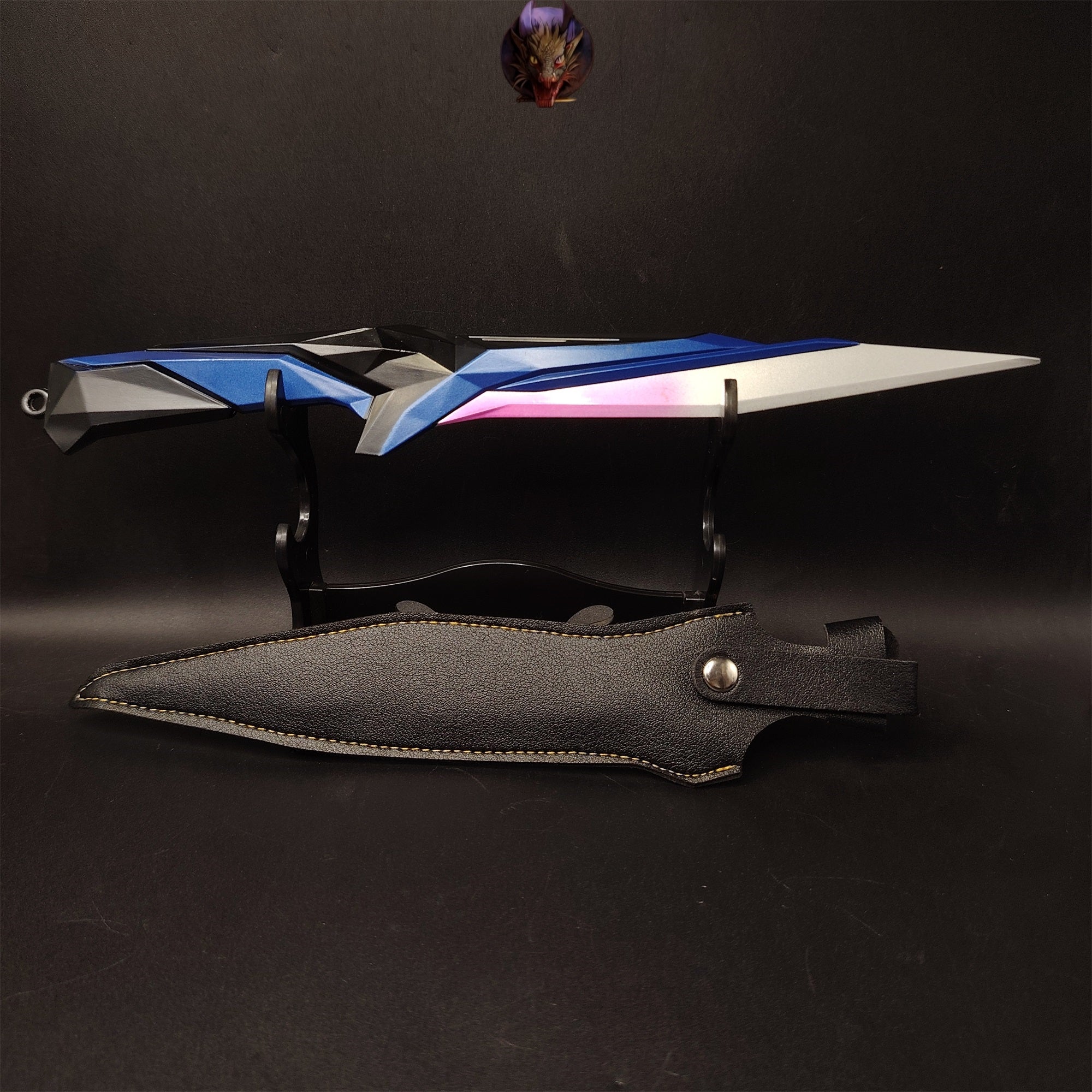 Val Game Singularity Knife Metal Replica Desk Display Art