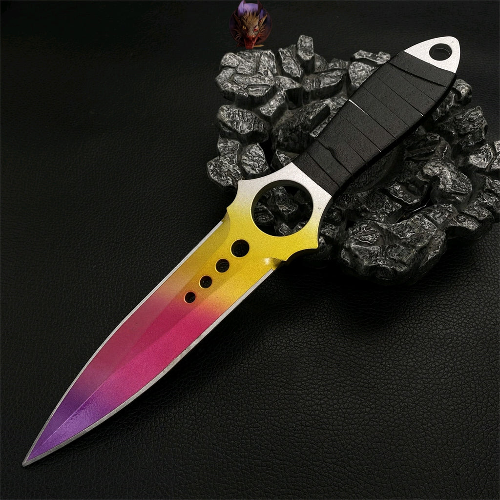 CS Game Skeleton Knife Fade Props Metal Replica