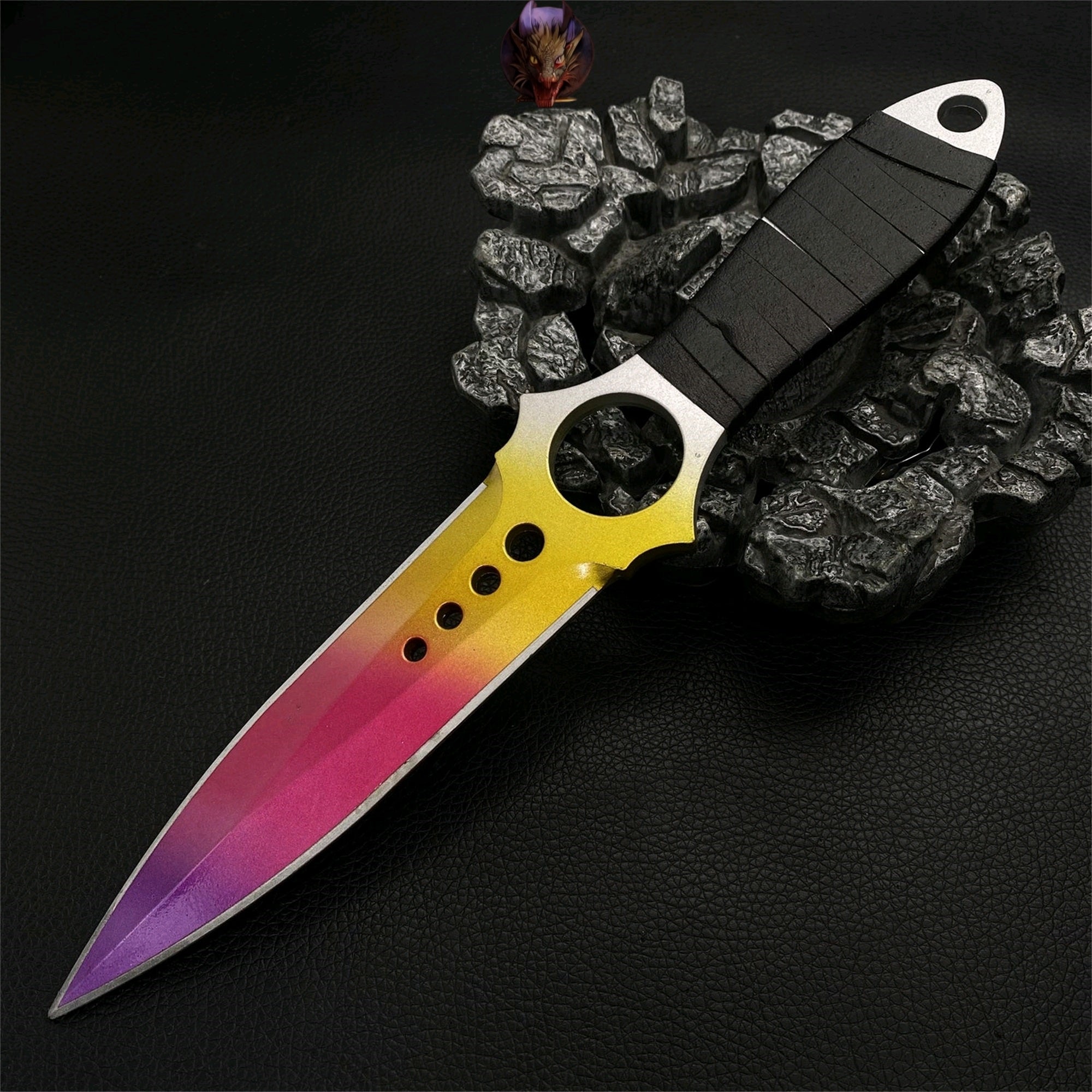 CS Game Skeleton Knife Fade Props Metal Replica