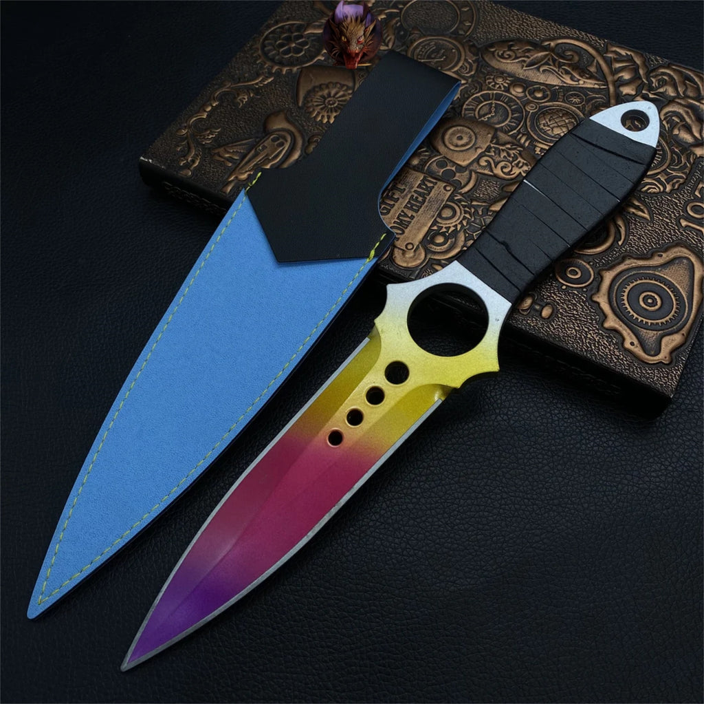 CS Game Skeleton Knife Fade Props Metal Replica