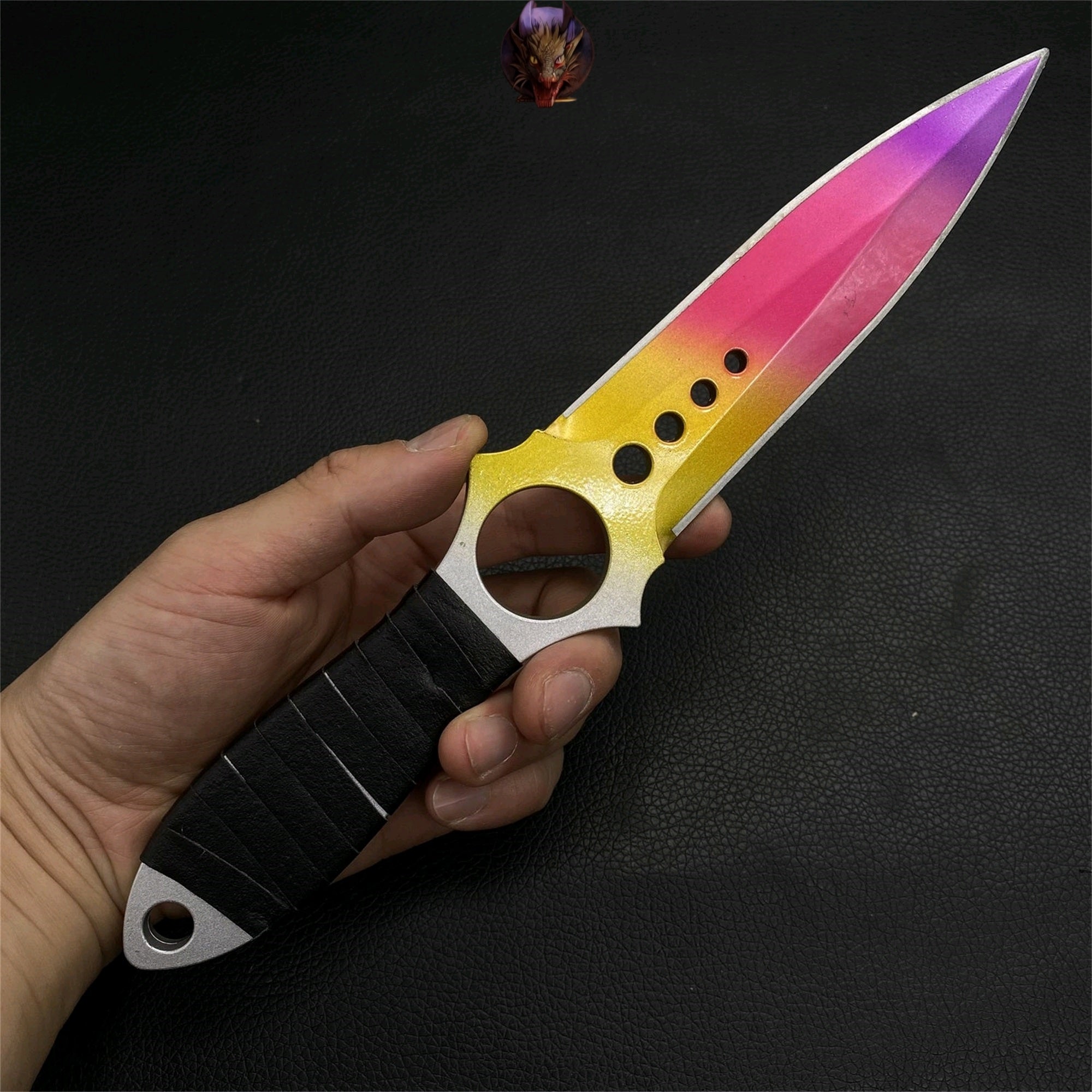 CS Game Skeleton Knife Fade Props Metal Replica