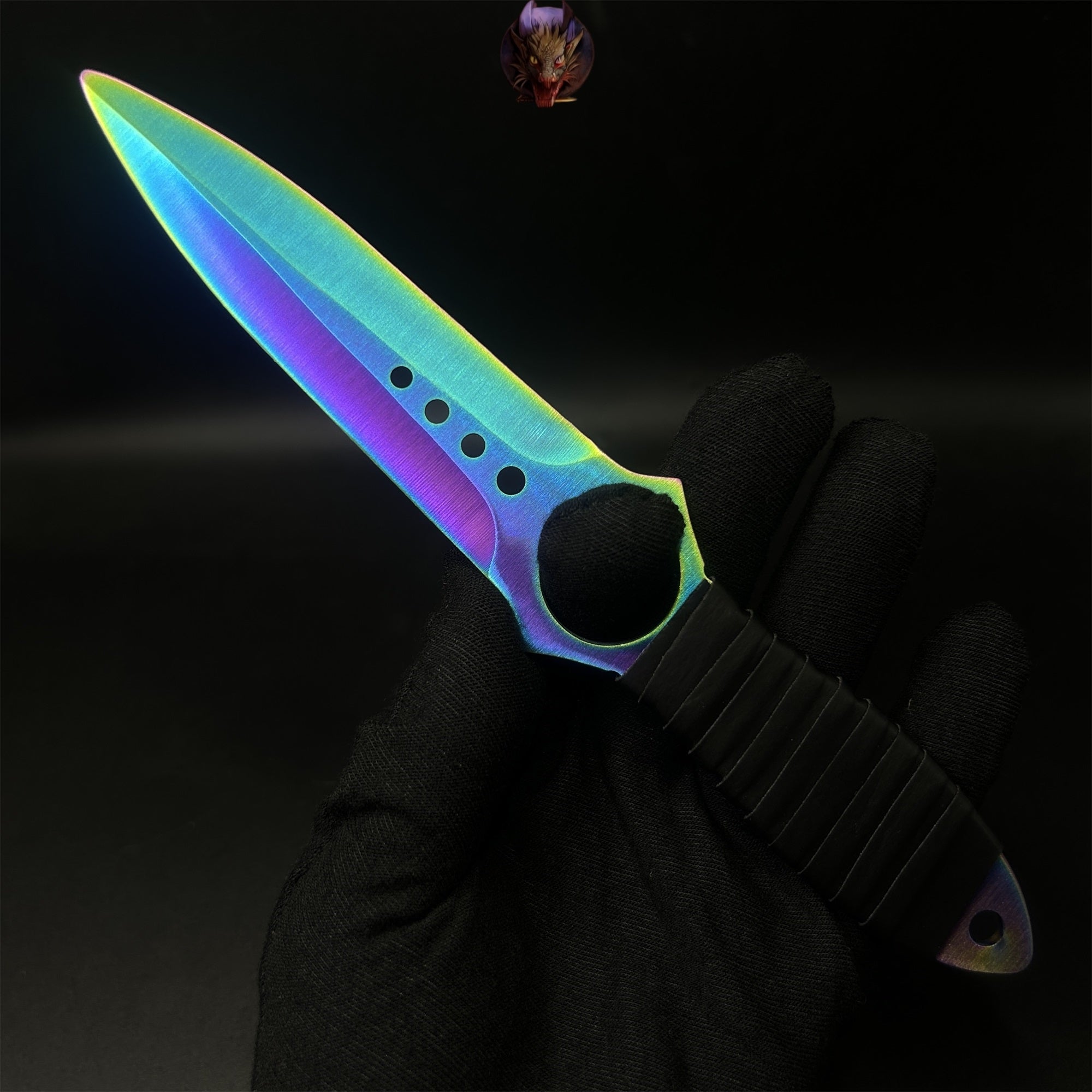 CS Game Skeleton Knife Steel Replica 7 Skins