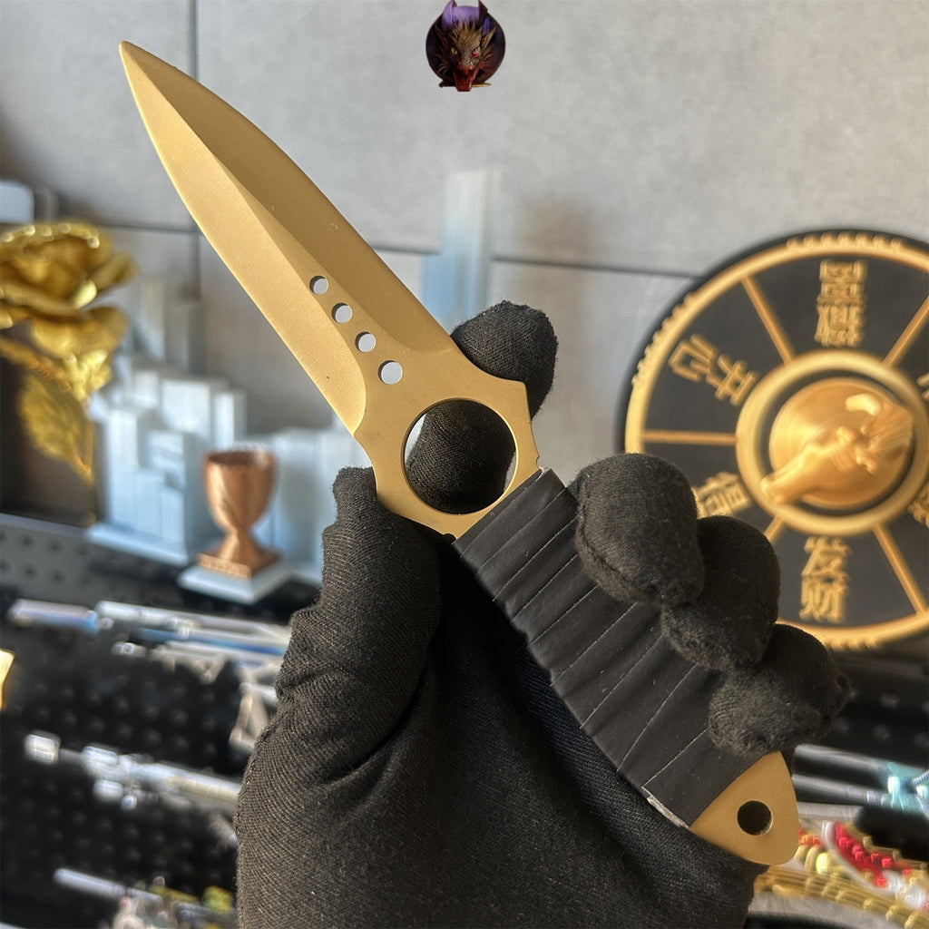 CS Game Skeleton Knife Steel Replica 7 Skins
