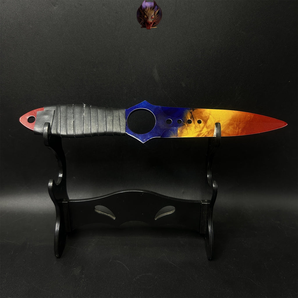 CS Game Skeleton Knife Steel Replica 7 Skins