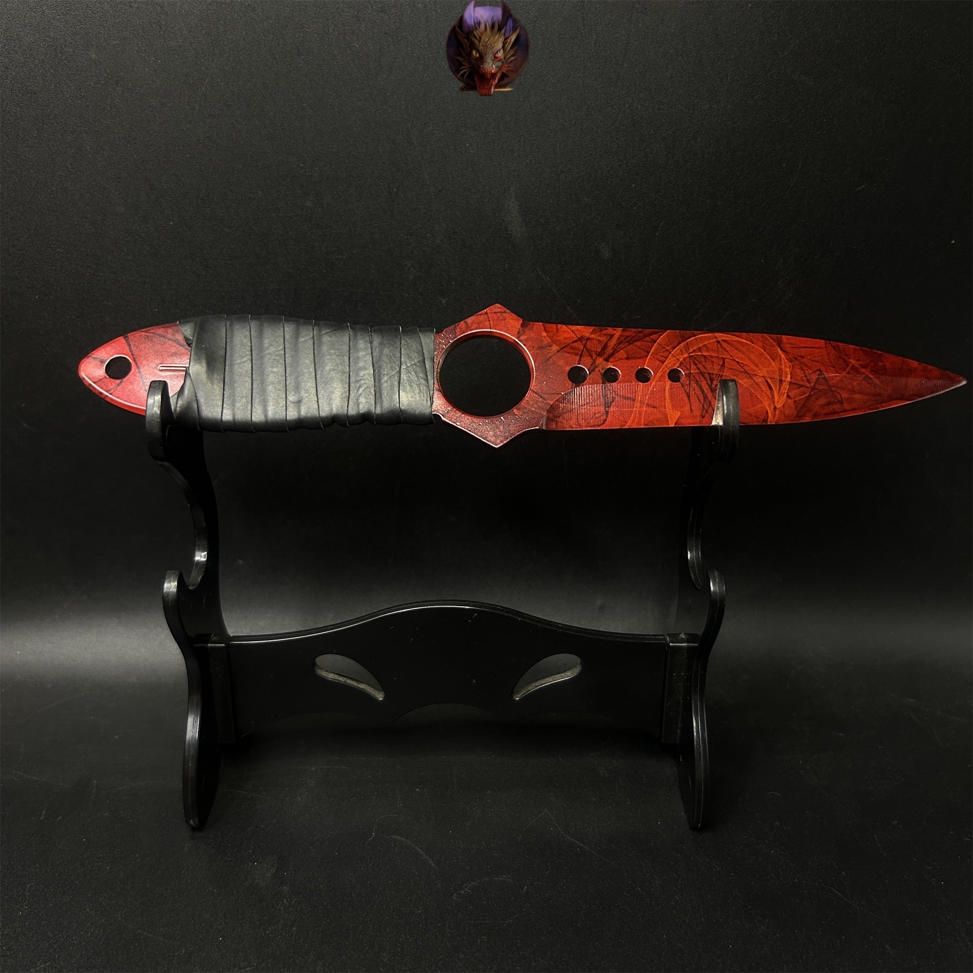 CS Game Skeleton Knife Steel Replica 7 Skins