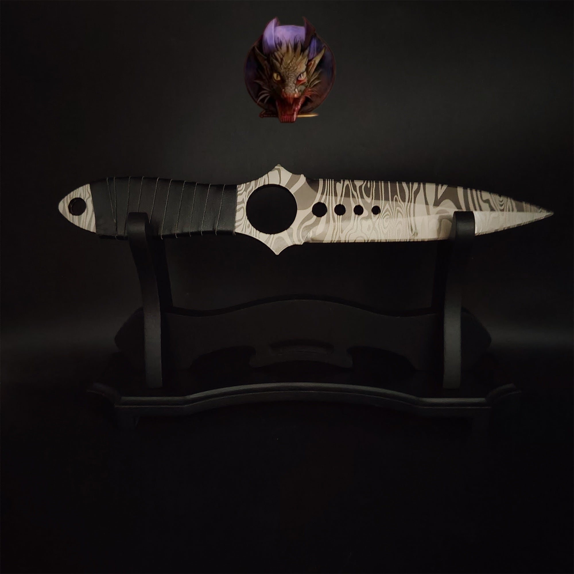 CS Game Skeleton Knife Props Metal Replica