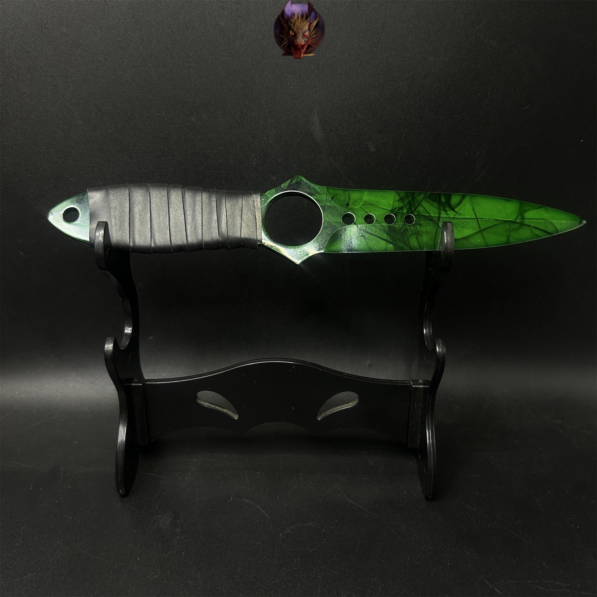 CS Game Skeleton Knife Steel Replica 7 Skins